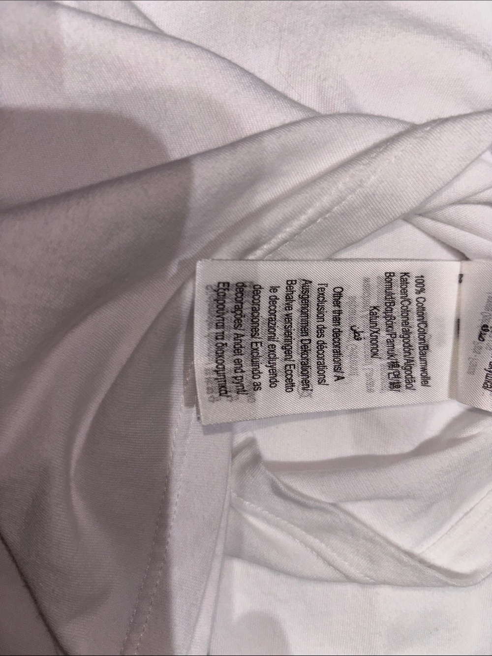 Lacoste White Short-Sleeve V-Neck Tee with Crocodile Logo Lot of 5 Slim fit. - Picture 5 of 5